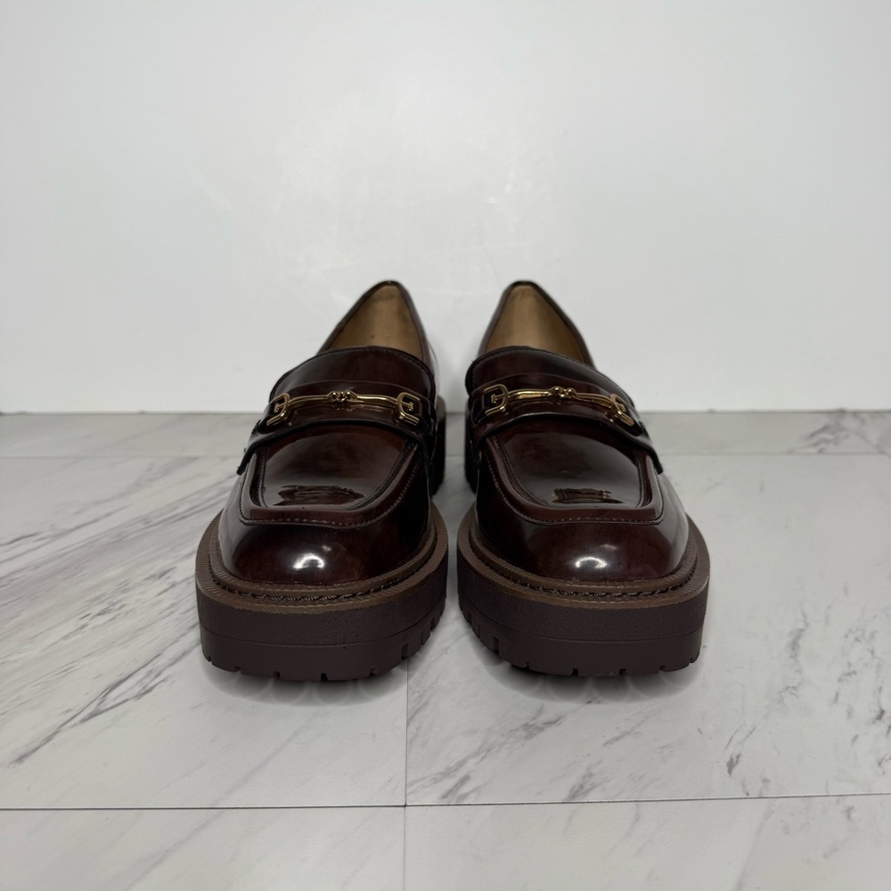 Sam Edelman Laurs Lug Sole Brown Loafer 9M - Picture 2 of 15